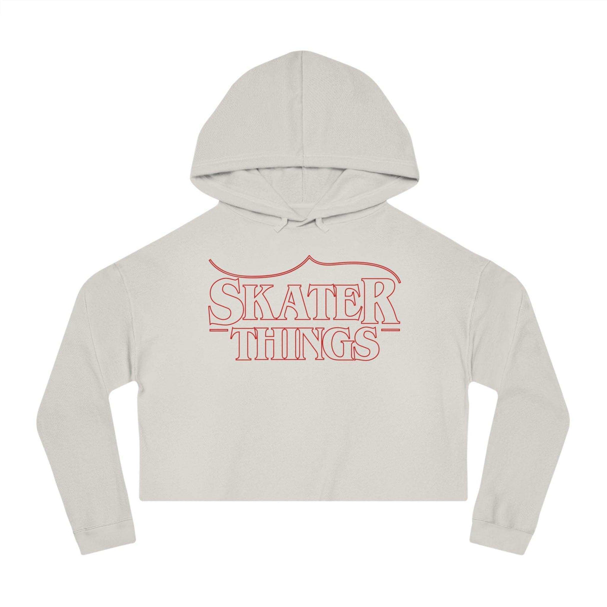 Skater Things Women’s Cropped Hooded Sweatshirt - Adults Skate Too LLC