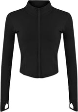 Full Zip Lightweight Women's Jacket with Thumb Holes