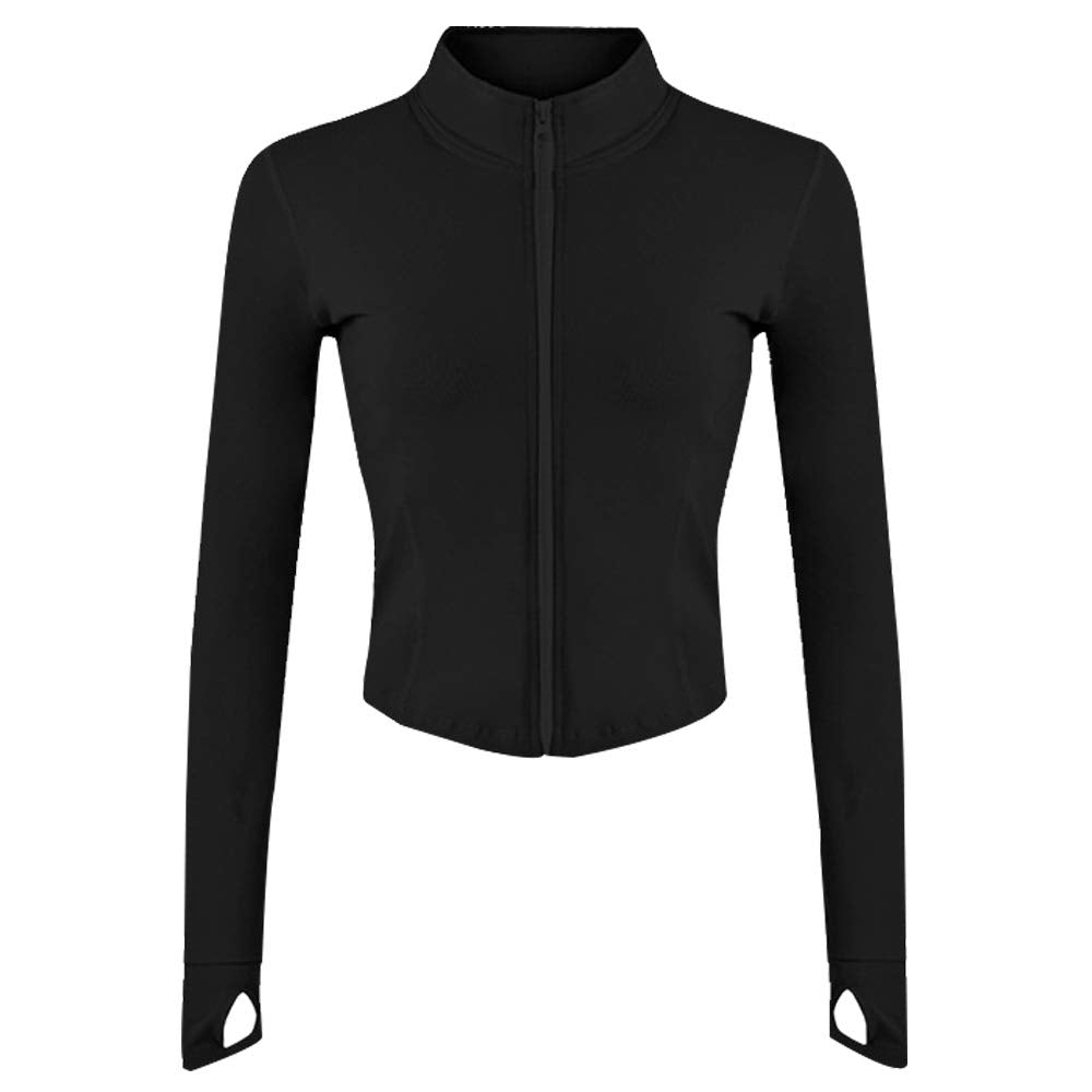 Full Zip Lightweight Women's Jacket with Thumb Holes