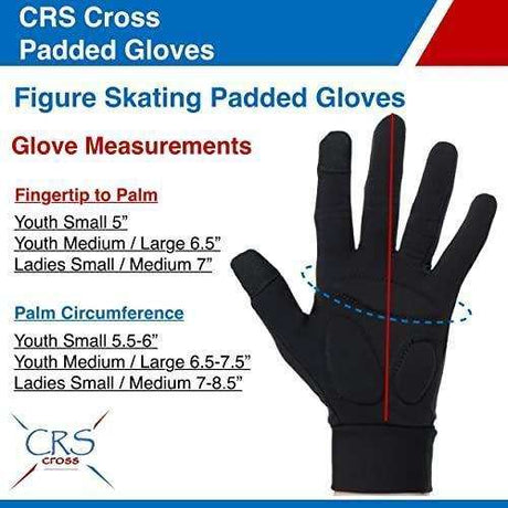 CRS Cross Padded Ice Skating Gloves - Adults Skate Too LLC