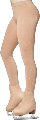 DANCEYOU Figure Skating Tights Over The Boot w/ Crystals