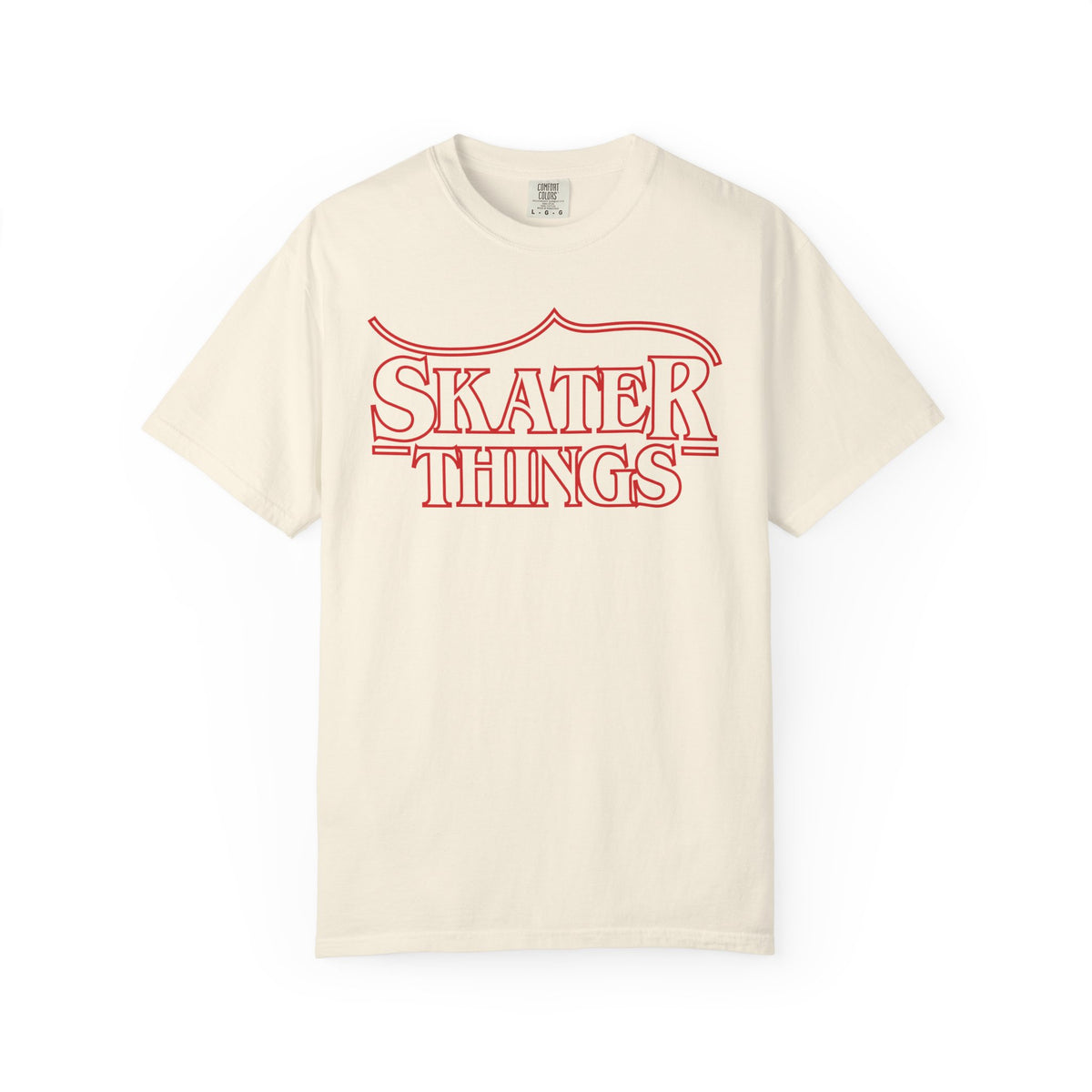Skater Things T-Shirt in Ivory, front