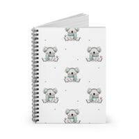 Koala On Ice Spiral Notebook