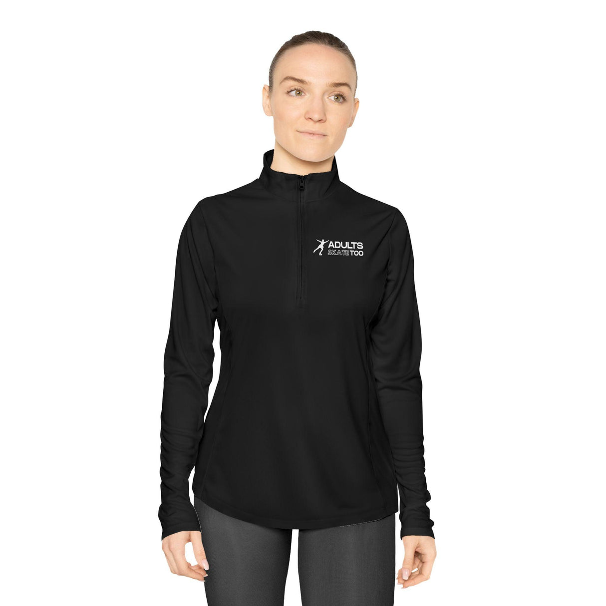 AST Ladies Quarter-Zip Pullover - Adults Skate Too LLC