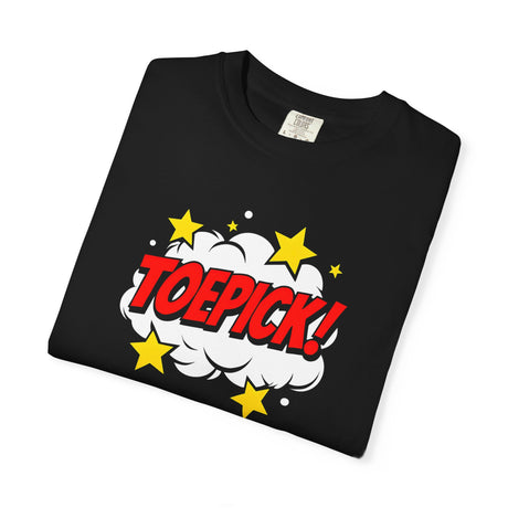 Toepick! Comic Unisex T-Shirt - Adults Skate Too LLC