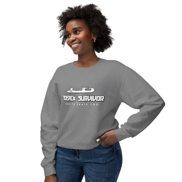 Toepick Survivor Unisex Sweatshirt - Adults Skate Too LLC