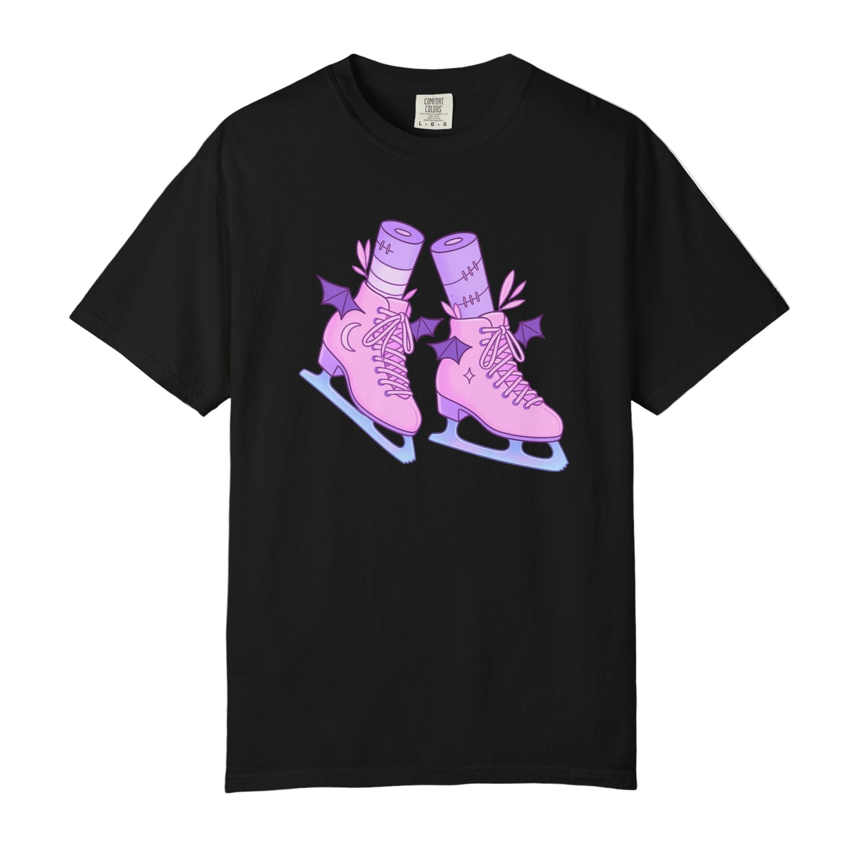 Batty Blades – Pastel Goth Ice Skates T-Shirt