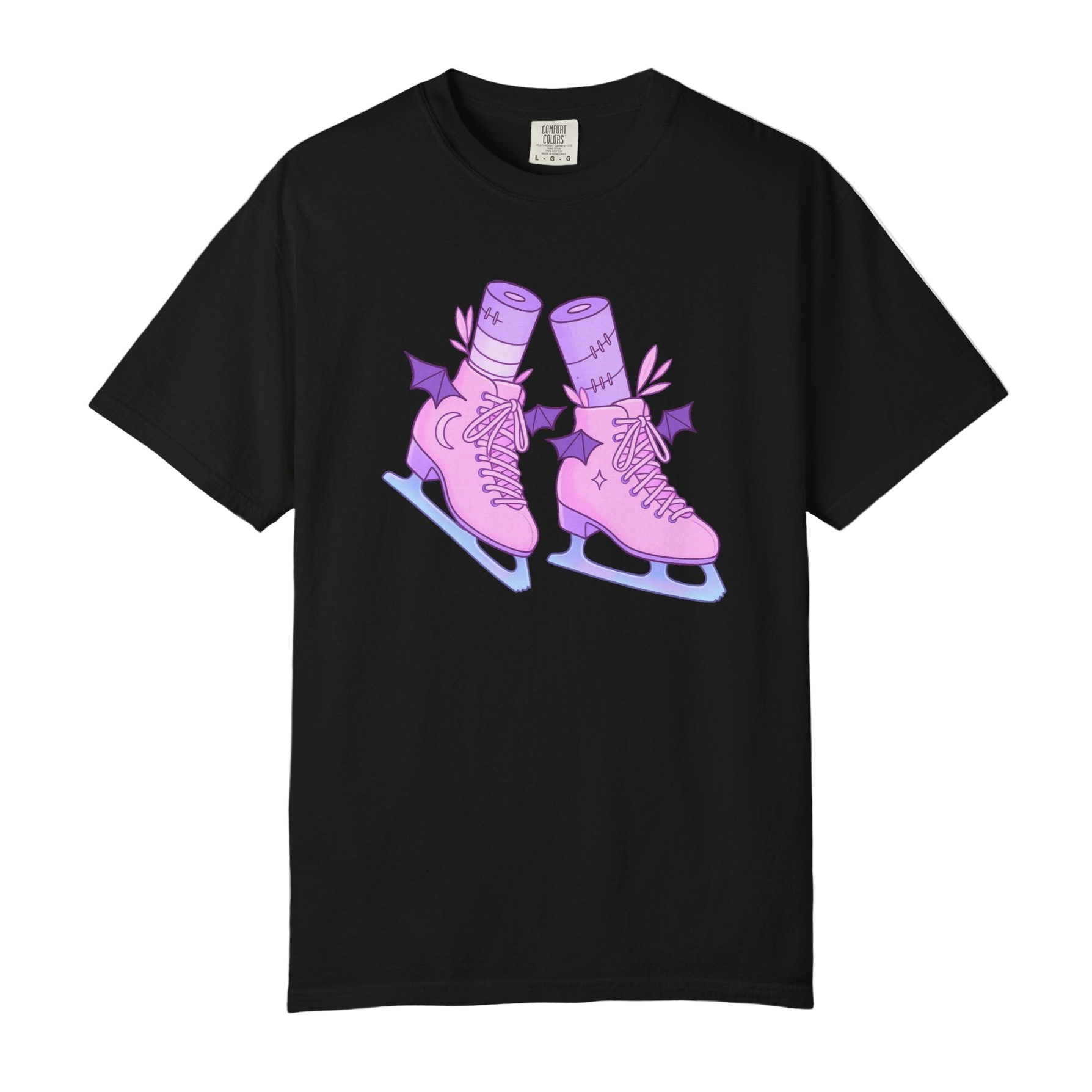 Batty Blades – Pastel Goth Ice Skates T-Shirt