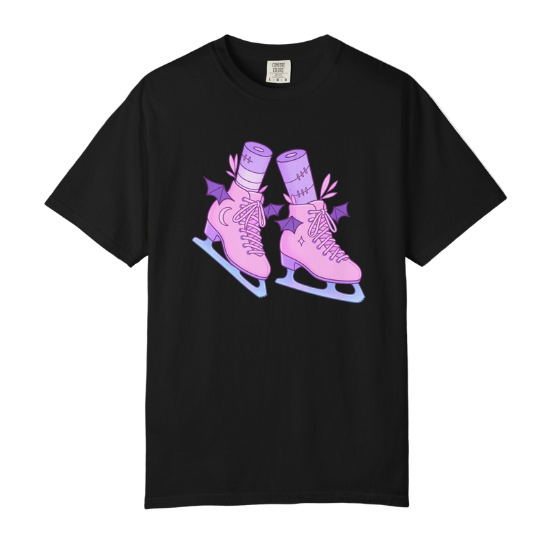 Batty Blades – Pastel Goth Ice Skates T-Shirt