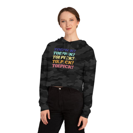 Toepick! Cropped Hoodie - Adults Skate Too LLC