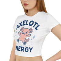 Axelotl Energy Women's Baby Tee - Adults Skate Too LLC