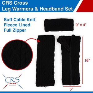 CRS Cross Leg Warmers and Headband Set