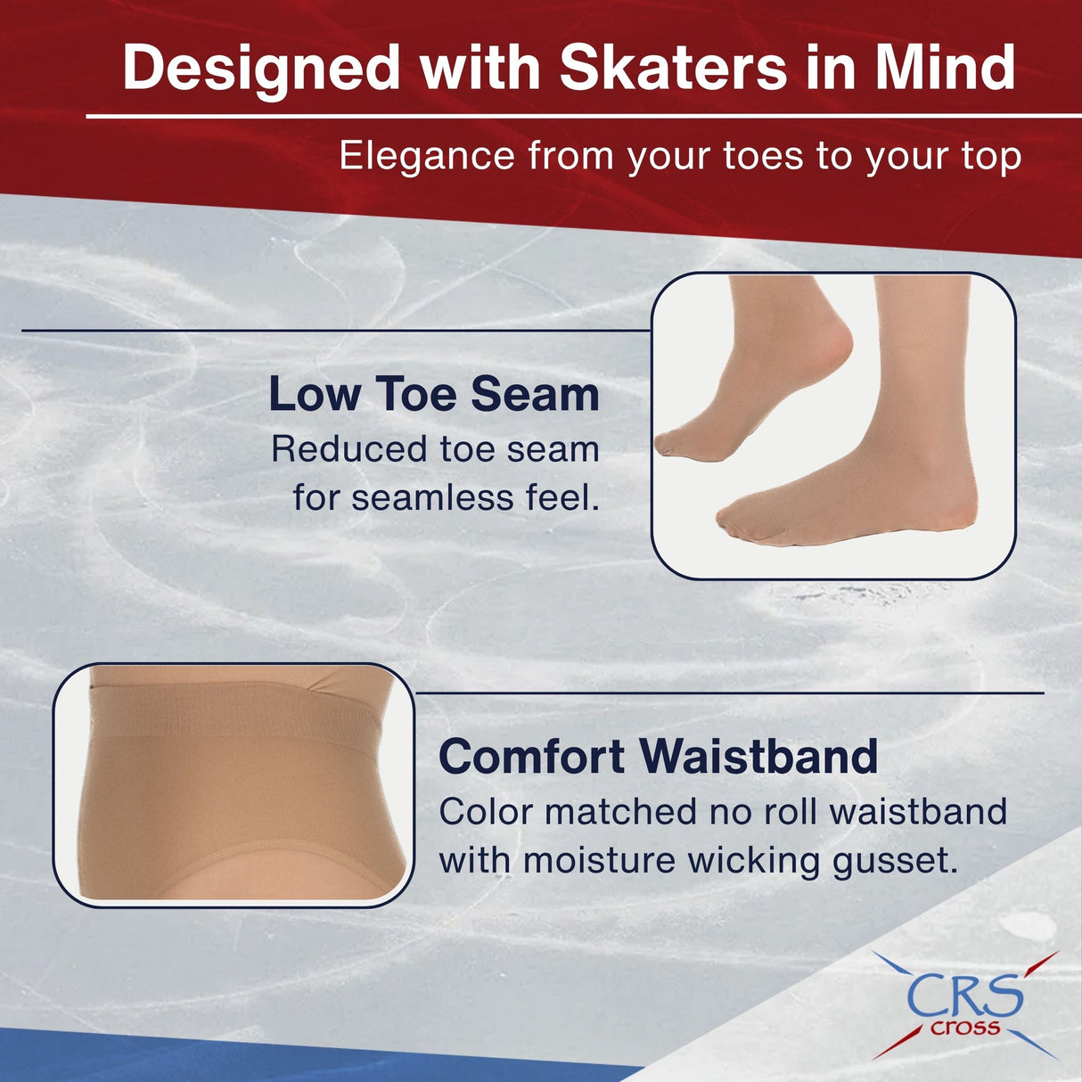 CRS Cross Skating Tights - two pairs