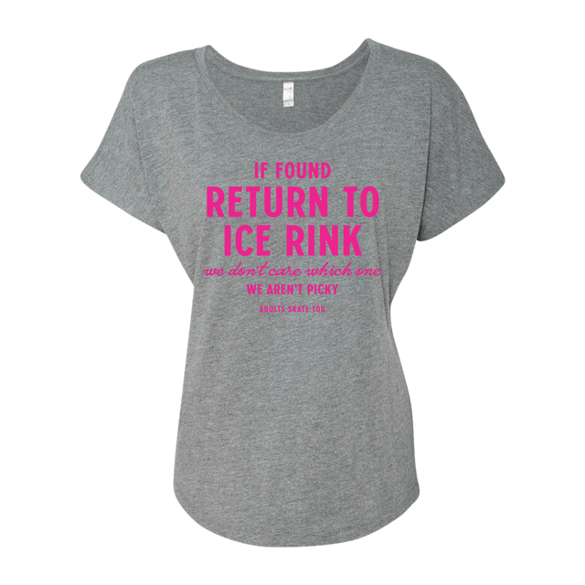 If Found Dolman Tee - Adults Skate Too LLC