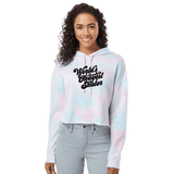 World's Okayest Skater Cotton Candy Hooded Crop - Adults Skate Too LLC