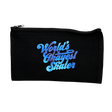 World's Okayest Skater Zip Pouch - Space Glow in the Dark - Adults Skate Too LLC