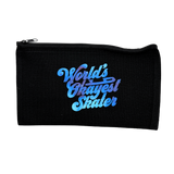 World's Okayest Skater Zip Pouch - Space Glow in the Dark - Adults Skate Too LLC