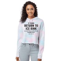 If Found Cotton Candy Hooded Crop