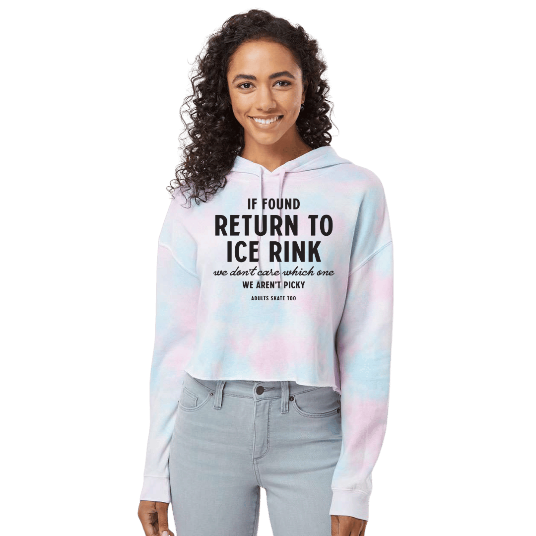 If Found Cotton Candy Hooded Crop