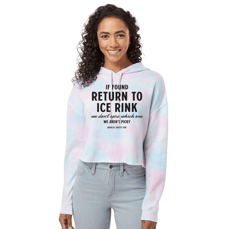 If Found Cotton Candy Hooded Crop