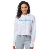 Hashtag Cotton Candy Hooded Crop - Adults Skate Too LLC