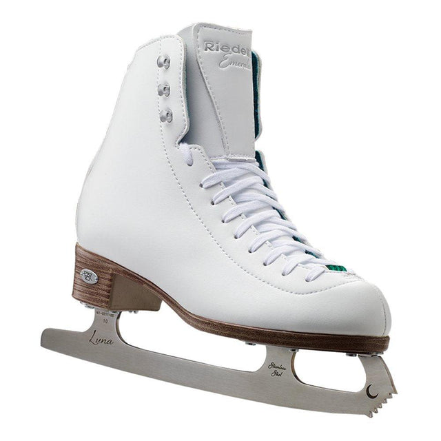 Riedell 119 Emerald Ice Skates - Women's Recreational Figure Ice Skates with Steel Luna Blade