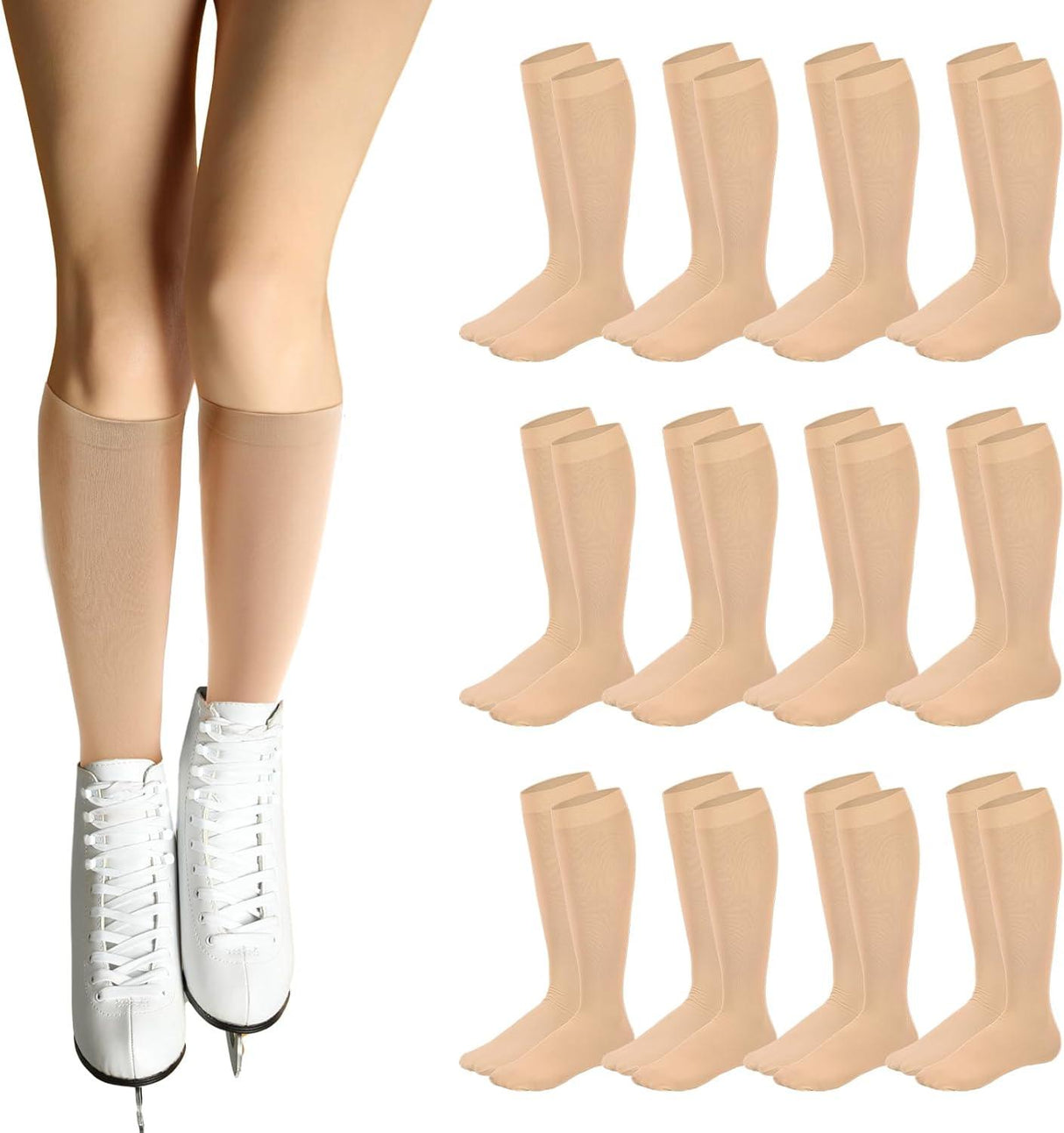 Toulite Figure Skating Socks - Adults Skate Too LLC