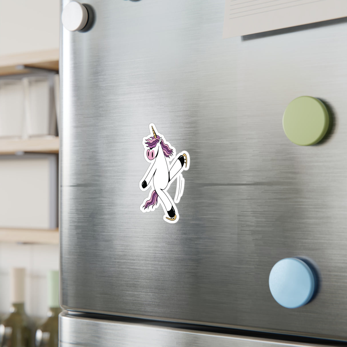 Skating Unicorn Vinyl Stickers