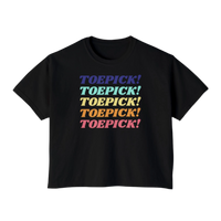 Toepick! Women's Boxy Tee - Adults Skate Too LLC