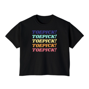 Toepick! Women's Boxy Tee - Adults Skate Too LLC