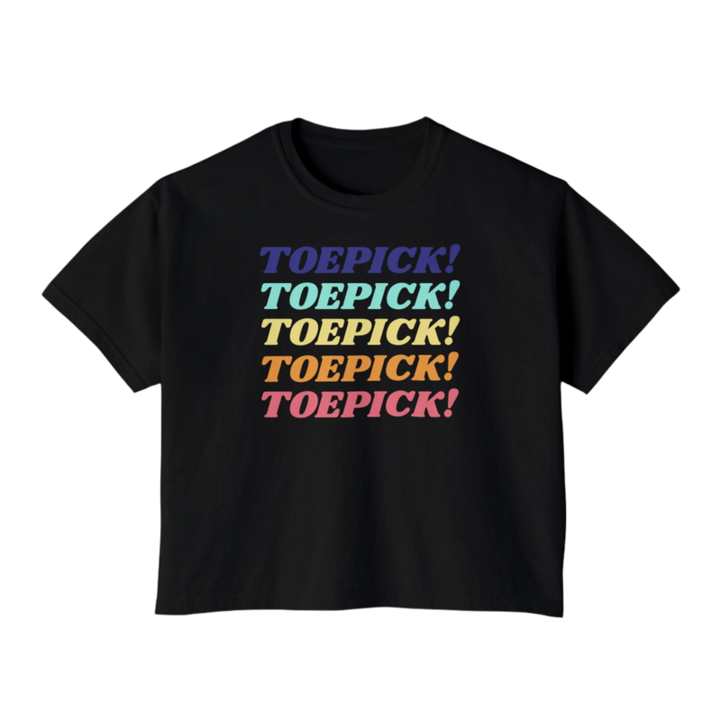 Toepick! Women's Boxy Tee - Adults Skate Too LLC