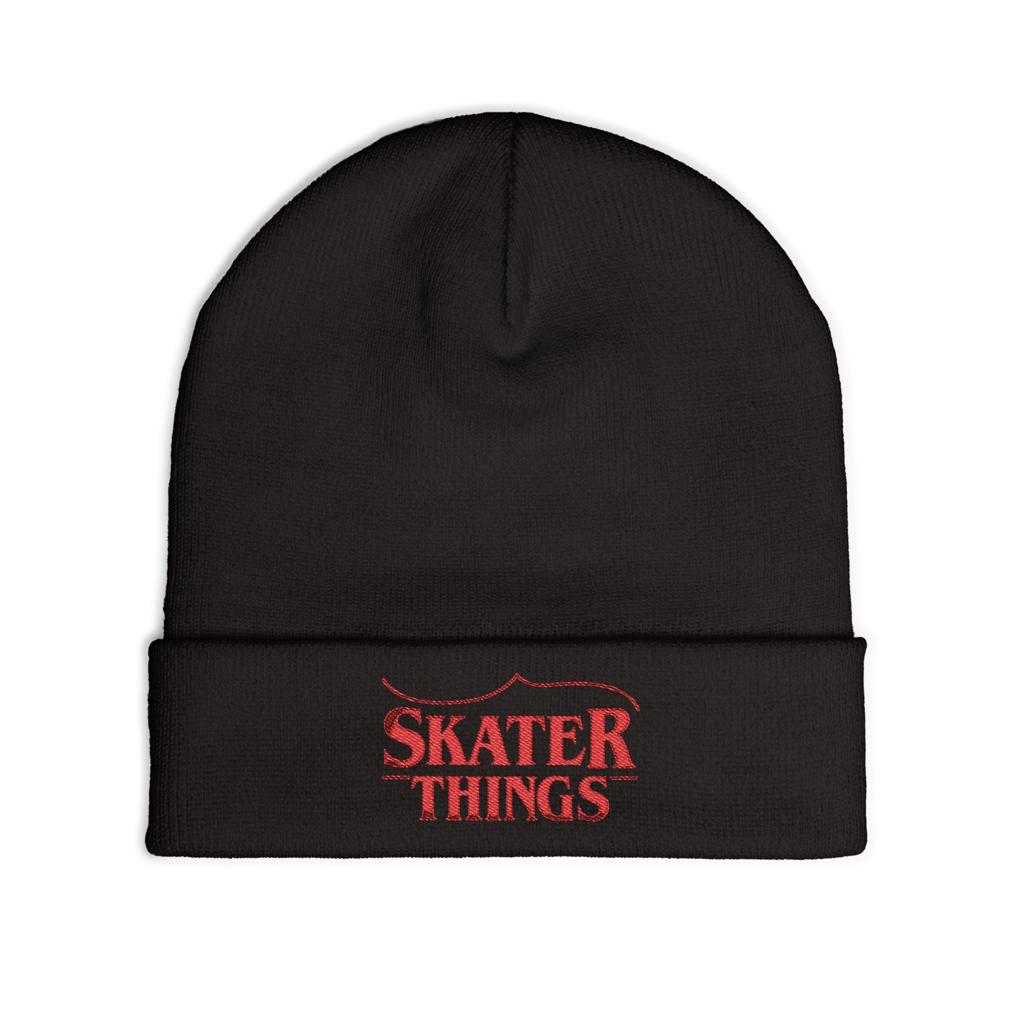 Skater Things Embroidered Beanie