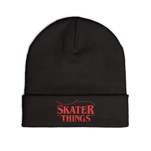 Skater Things Embroidered Beanie
