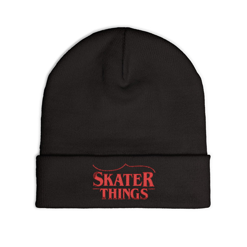 Skater Things Embroidered Beanie