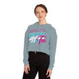 Retro Women’s Cropped Hooded Sweatshirt - Adults Skate Too LLC