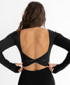 Astoria LIVE LUXE Crossed Sleeve Crop - Black - Adults Skate Too LLC