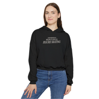 Introverted but Willing to Discuss Skating Cinched Hoodie - Adults Skate Too LLC