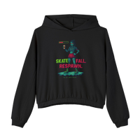 Skate. Fall. Respawn. Cinched Hoodie