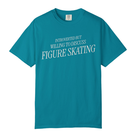Introverted but Willing to Discuss Figure Skating T-Shirt - Adults Skate Too LLC