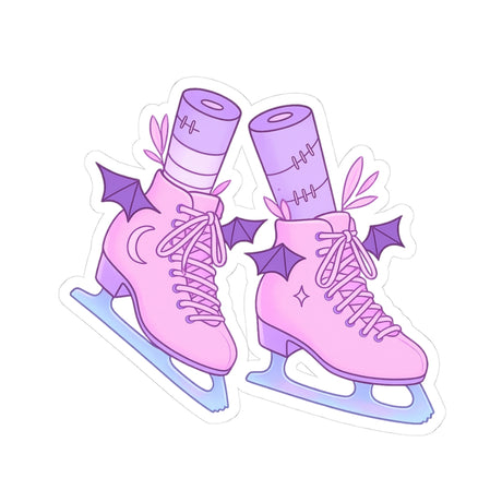 Batty Blades – Pastel Goth Ice Skates Sticker