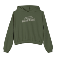Introverted but Willing to Discuss Skating Cinched Hoodie - Adults Skate Too LLC