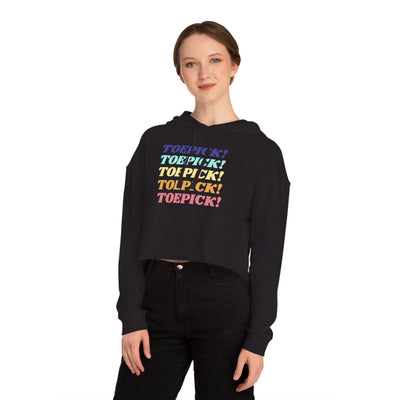 Toepick! Cropped Hoodie - Adults Skate Too LLC