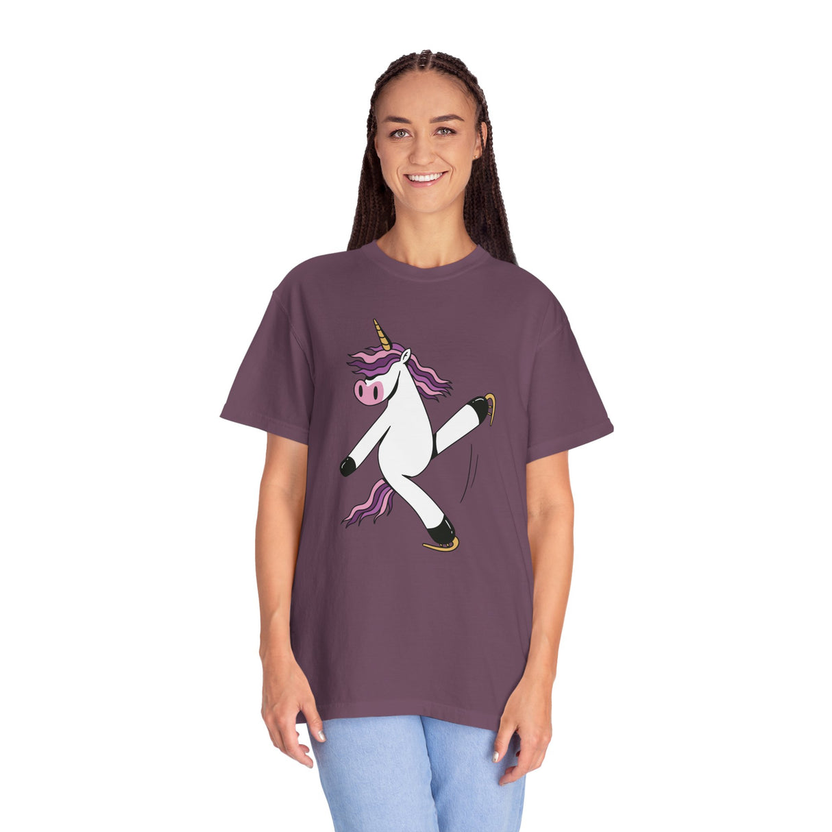 Skating Unicorn Unisex T-Shirt - Adults Skate Too LLC