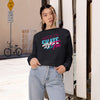 Retro Women's Cropped Fleece Pullover