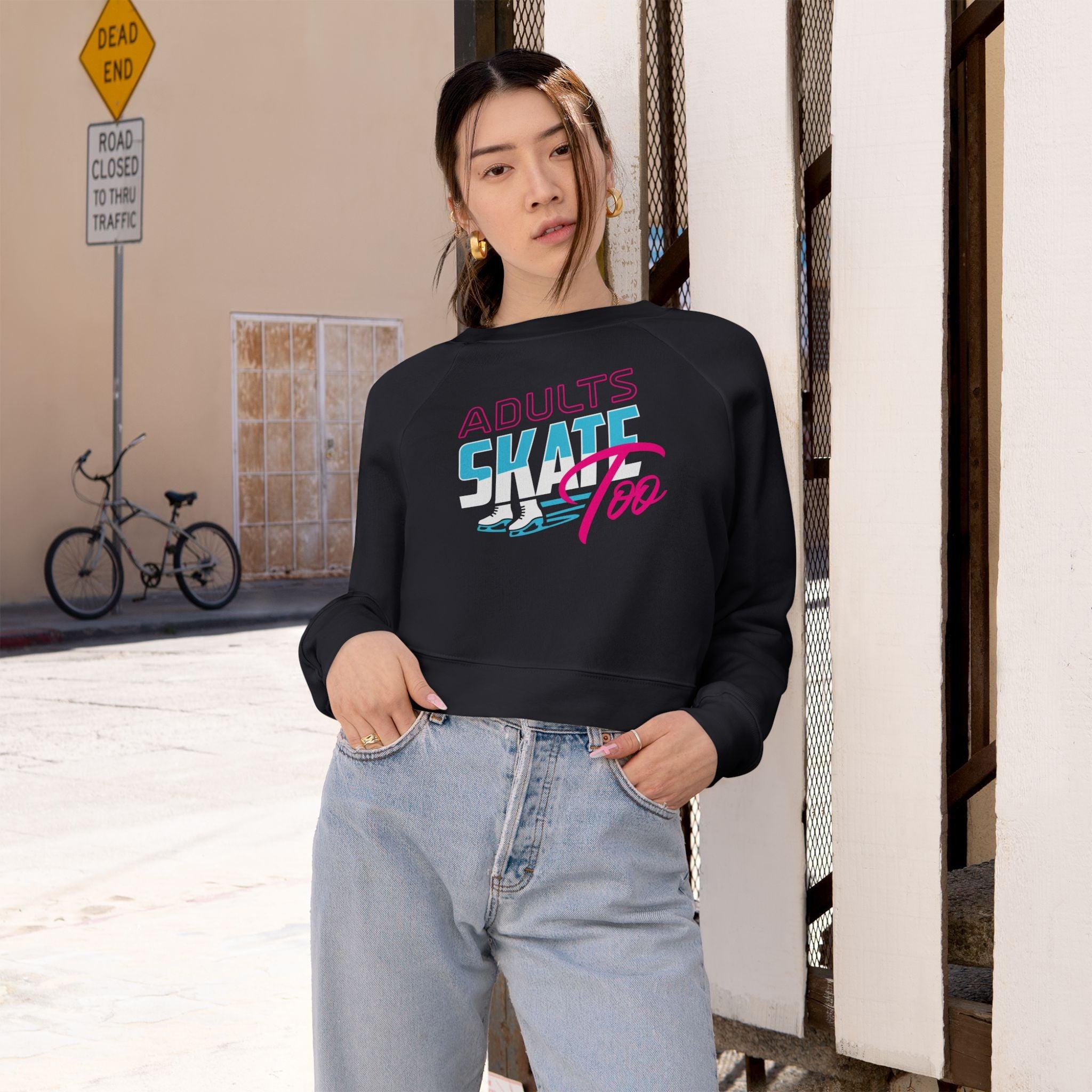 Retro Women's Cropped Fleece Pullover