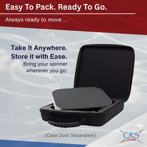 The CRS Cross spinner packed in its zip case, which is sold separately