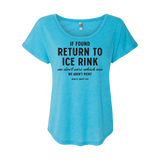 If Found Dolman Tee - Adults Skate Too LLC