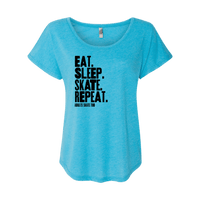 Eat Sleep Skate Repeat Dolman Tee