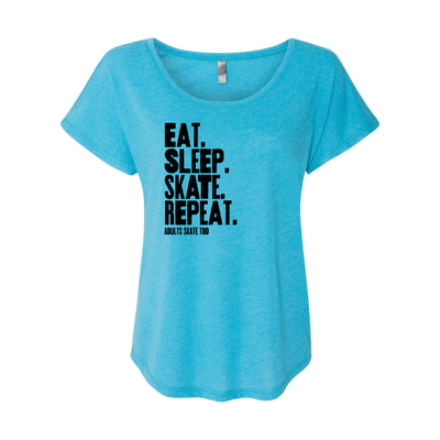 Eat Sleep Skate Repeat Dolman Tee