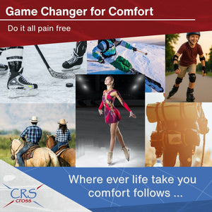 CRS Cross Gel Pads with Hook Fastener Backing